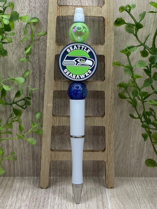 Seattle Seahawks Beaded Pen