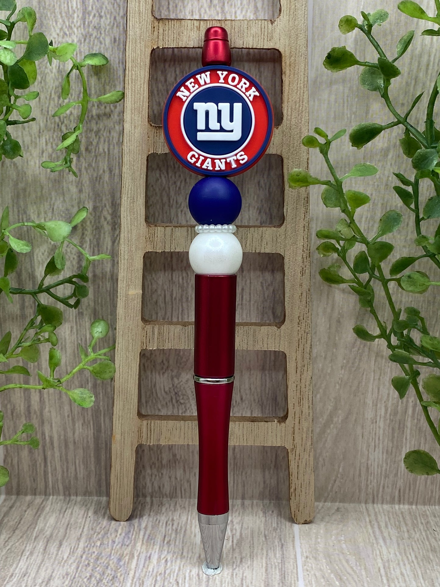 New York Giants Beaded Pen