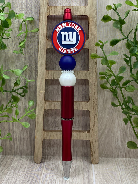 New York Giants Beaded Pen