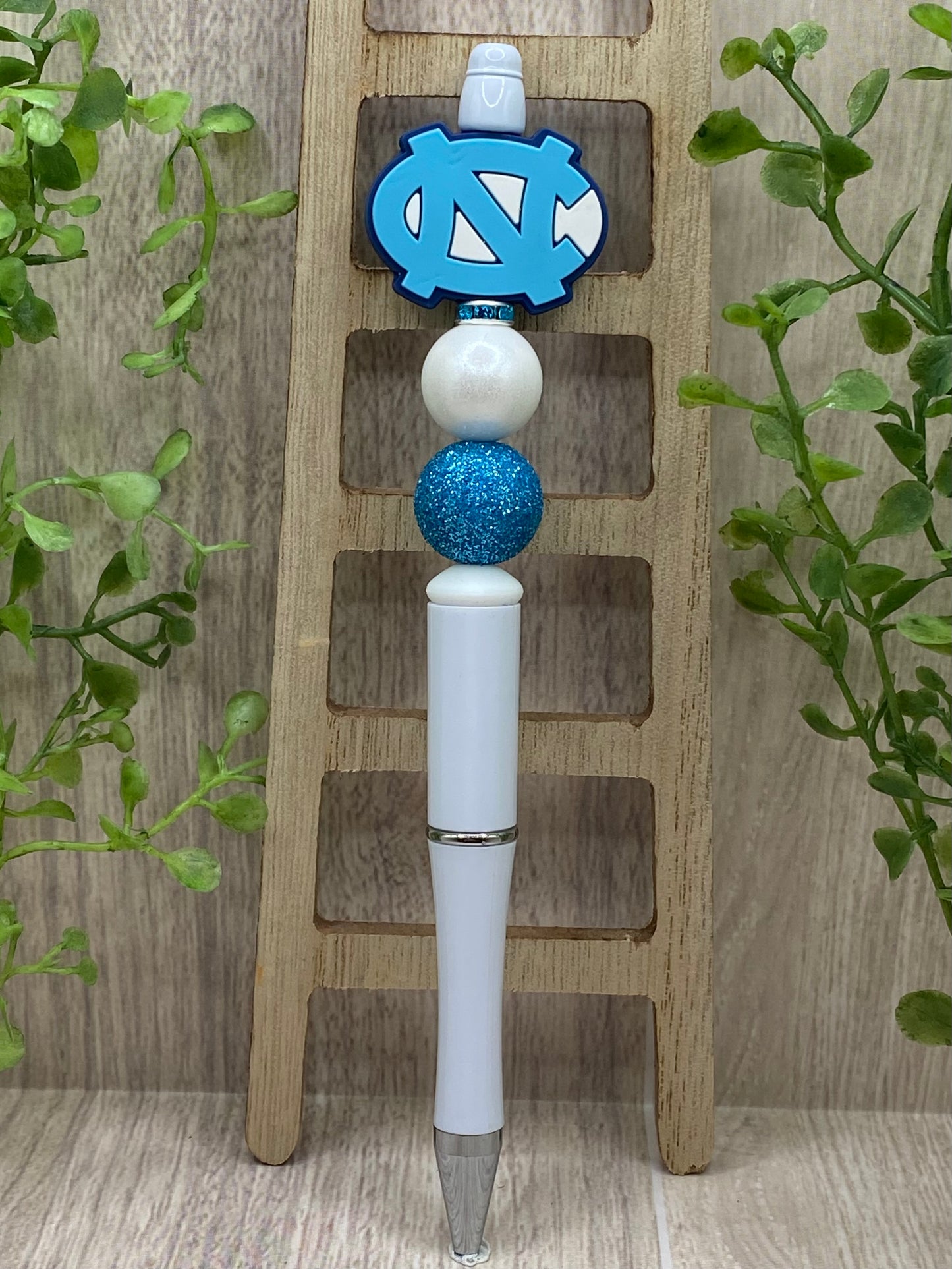 University of North Carolina Tar Heels Beaded Pen