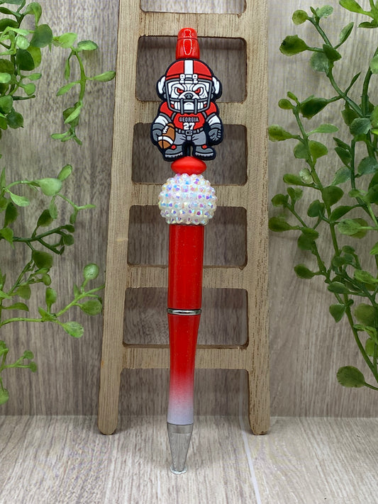 Georgia Bulldogs Beaded Pen