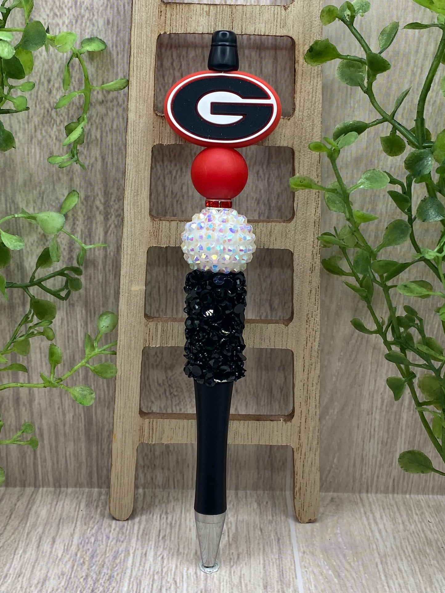 Georgia Bulldogs Beaded Pen