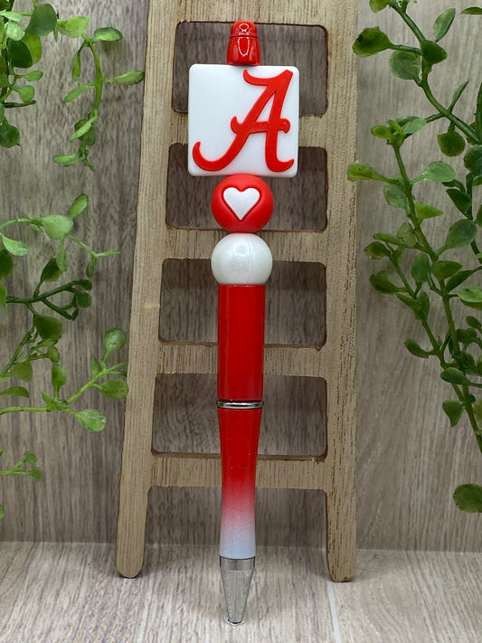 Crimson Tide Beaded Pen