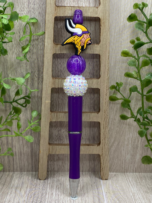 Minnesota Vikings Beaded Pen